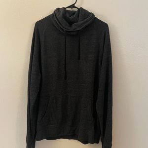 Express turtle neck sweater with front pouch
